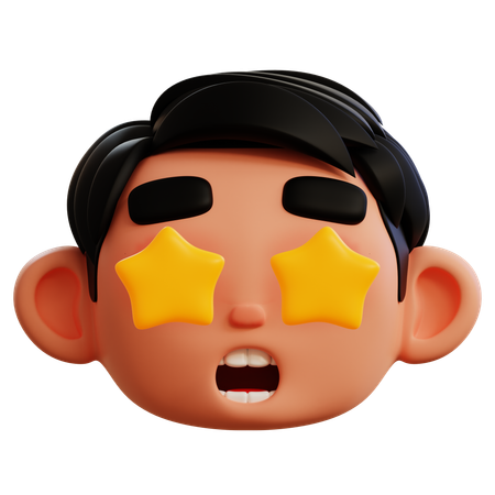 Fan Star Emoji  3D Icon