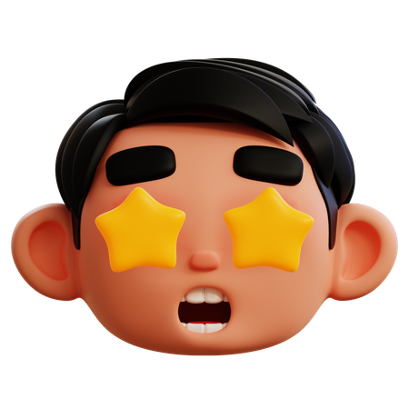 Fan Star Emoji  3D Icon