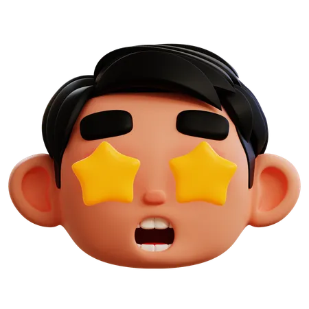 Fan Star Emoji  3D Icon