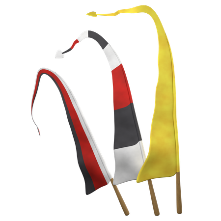 Fanion drapeaux fanion  3D Icon