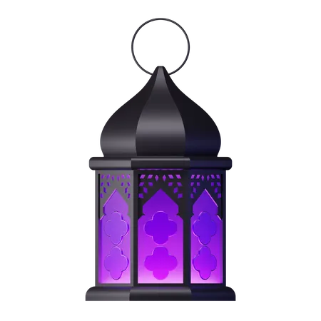 Crescent And Star 3 D Render Design Element Suitable For Eid Al Fitr Theme Fanous Or Fanoos Also Widely Known Is A Folk And Traditional Lantern Used To Decorate Streets And Homes In The Month Of Ramadan With Their Origins In Egypt They Have Since Spread Across The Muslim World And Are A Common Symbol Associated With The Holy Month 3D Illustration