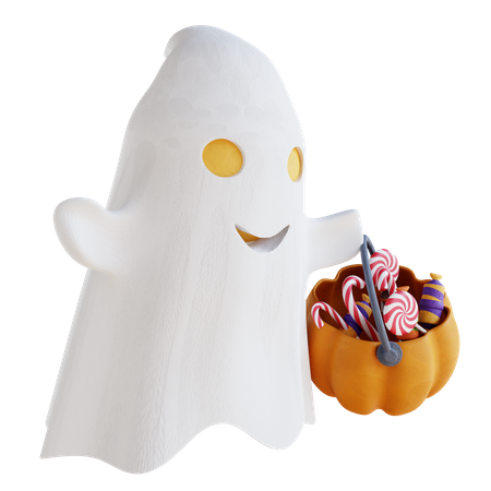 Fantasma assustador  3D Icon