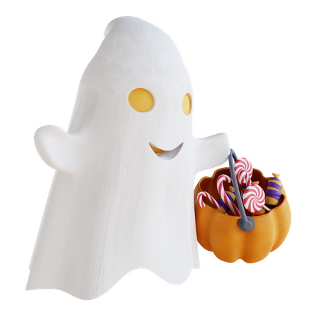 Fantasma aterrador  3D Icon