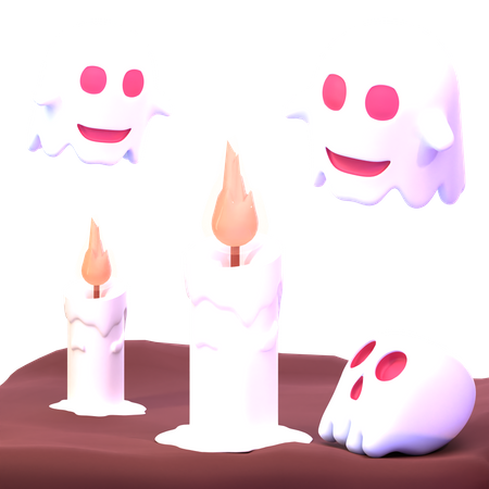 Fantasma con vela  3D Icon