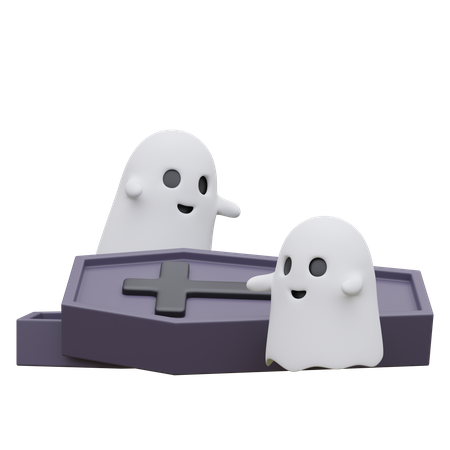 Fantasma del día de halloween  3D Icon