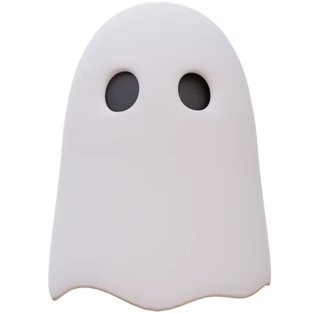 Ilustracao Do Icone 3 D Do Fantasma Do Dia De Halloween 3D Icon