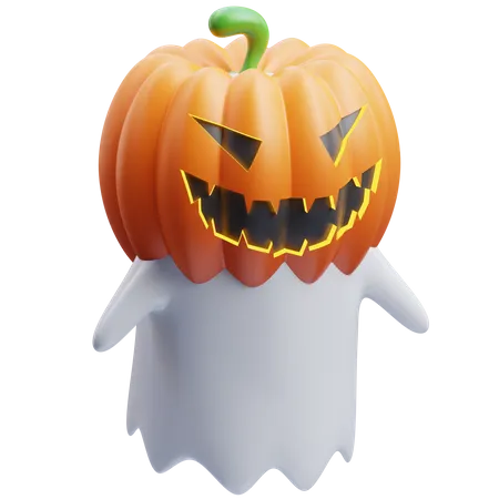 Fantasma enmascarado de calabaza  3D Icon