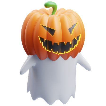 Fantasma mascarado de abóbora  3D Icon