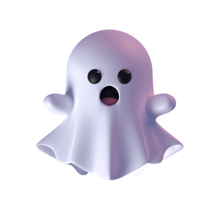 Fantasma sorprendido  3D Icon