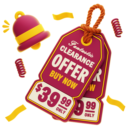 Fantastic Clearance Offer  3D Icon