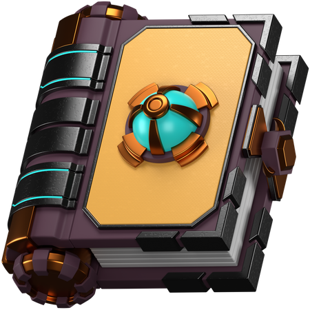 ファンタジーブック  3D Icon