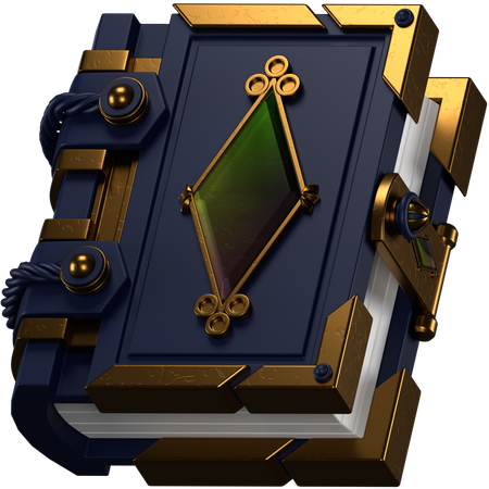 ファンタジーブック  3D Icon