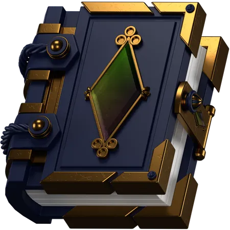 ファンタジーブック  3D Icon