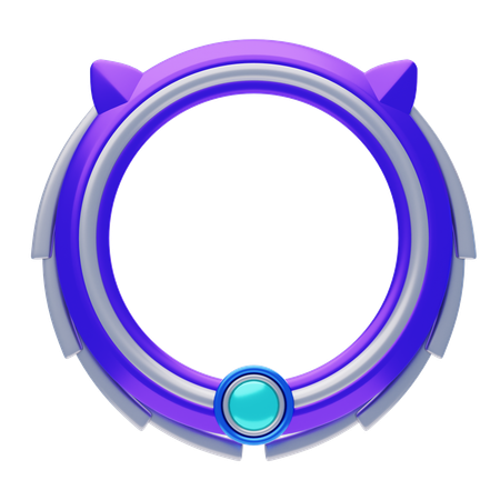 Fantasy Frame Purple With A Simple Shape  3D Icon