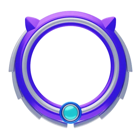 Fantasy Frame Purple With A Simple Shape  3D Icon