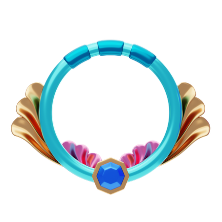 Fantasy Frame With Luxurious Shape  3D Icon