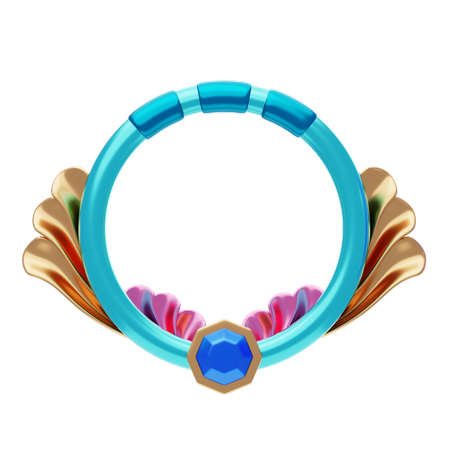 Fantasy Frame With Luxurious Shape  3D Icon