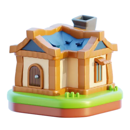 Fantasy House 3 D Illustration 3D Icon