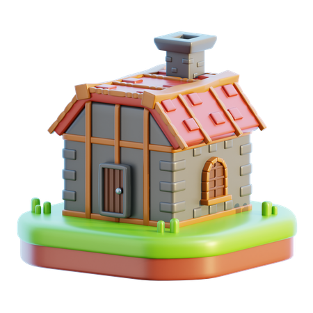 Fantasy House  3D Icon