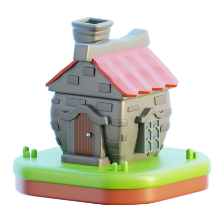 Fantasy House  3D Icon