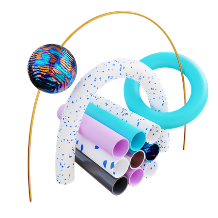 Fantasy Pipe  3D Illustration