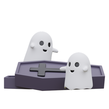 Fantôme du jour d'Halloween  3D Icon