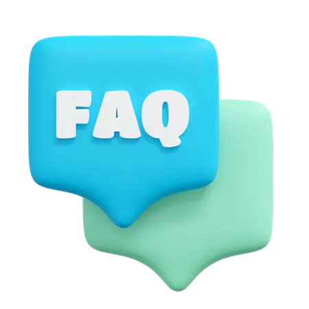 Faq Message Illustration 3D Icon
