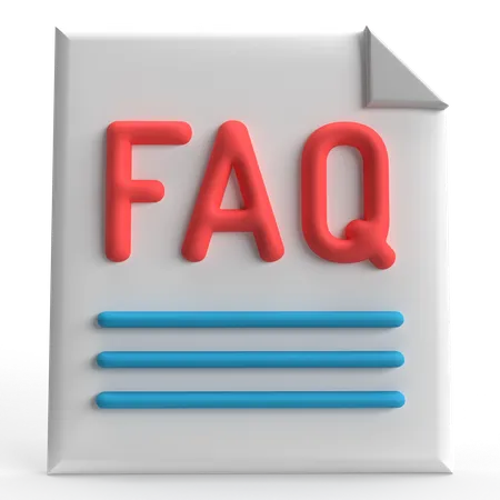 FAQ  3D Icon