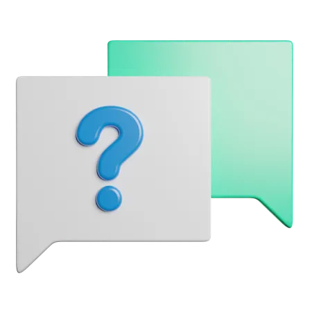 FAQ  3D Icon