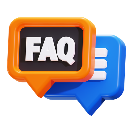 FAQ  3D Icon