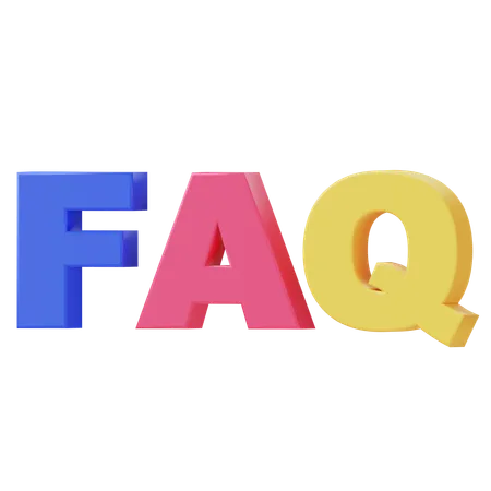 FAQ  3D Icon