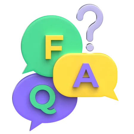 FAQ  3D Icon