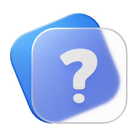 FAQ  3D Icon