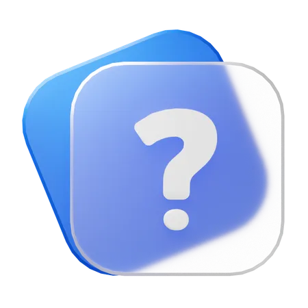 FAQ  3D Icon