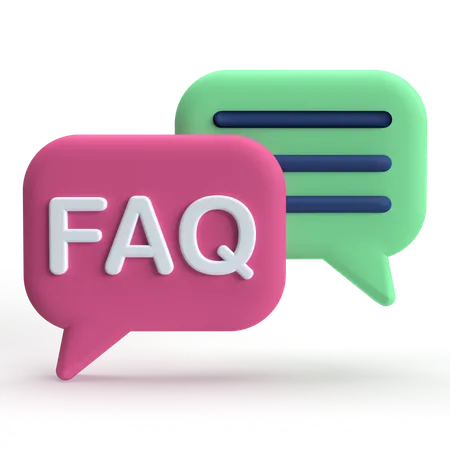 FAQ  3D Icon