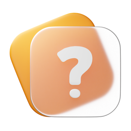 FAQ  3D Icon