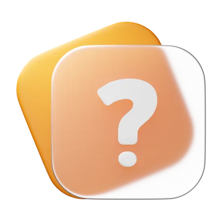 FAQ  3D Icon