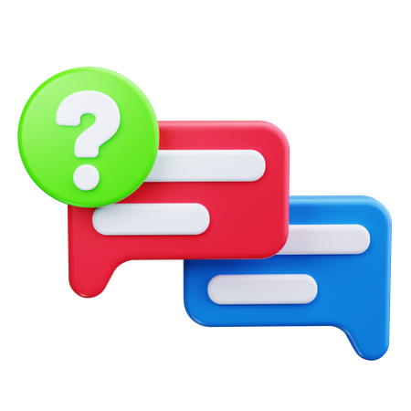 FAQ  3D Icon