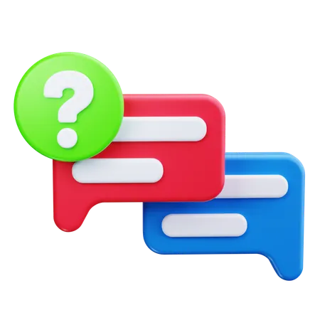 FAQ  3D Icon