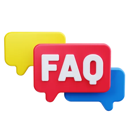 FAQ  3D Icon