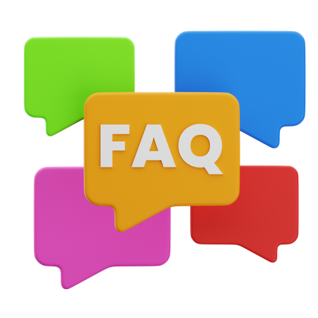FAQ  3D Icon