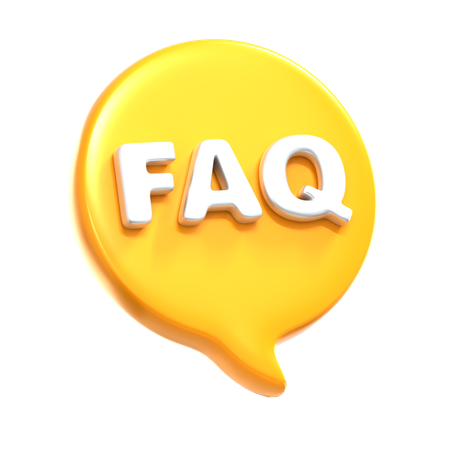 FAQ  3D Icon