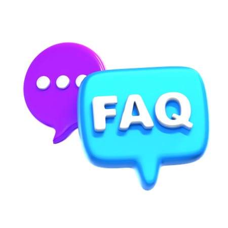 FAQ  3D Icon