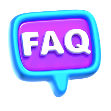 FAQ  3D Icon