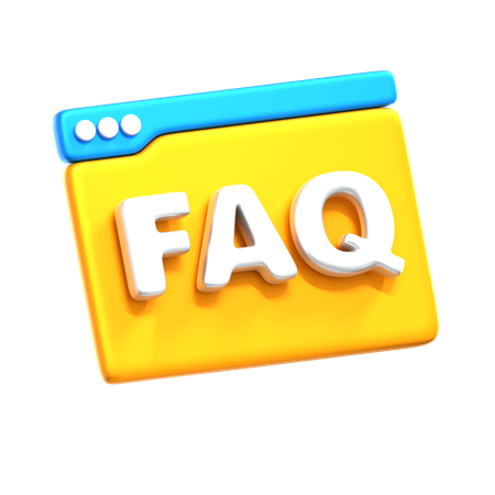 FAQ  3D Icon