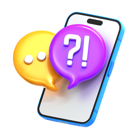 FAQ  3D Icon