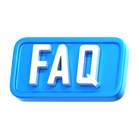 FAQ  3D Icon