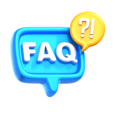 FAQ  3D Icon