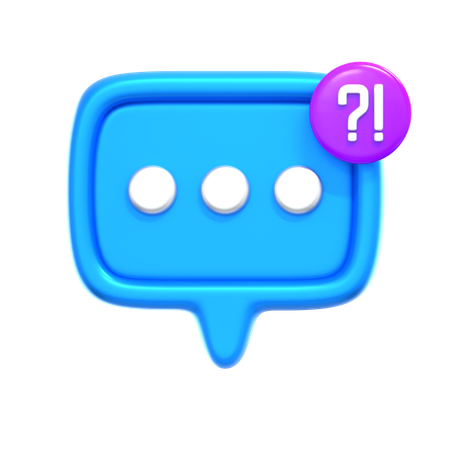 FAQ  3D Icon