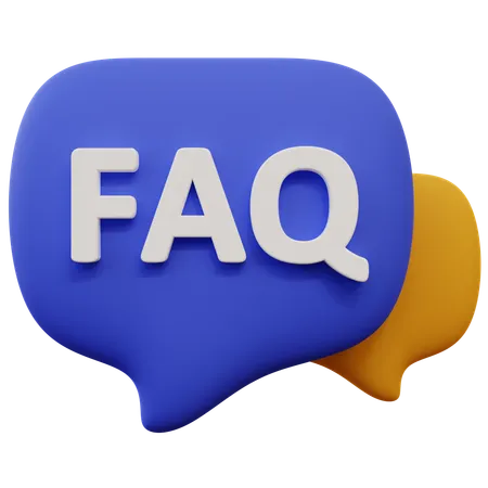 FAQ  3D Icon